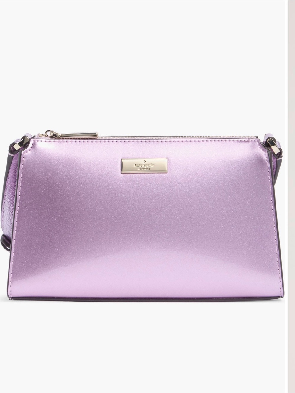 NWT Kate Spade New York Kenzie Patent Fabric Mini Crossbody Bag-Pink